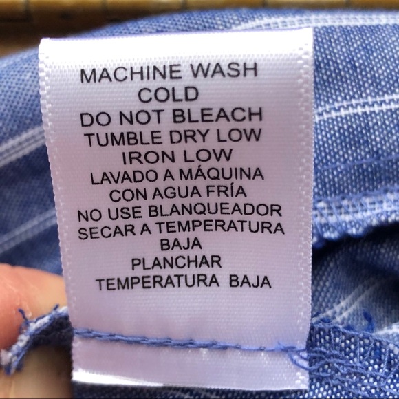 Love Tree blue striped halter romper - Picture 5 of 5